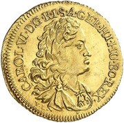 1 Ducat, Germany, 1727-1731 reverse image