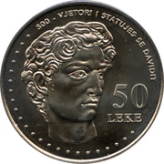 50 Lekë Michelangelo's David reverse image