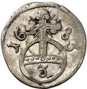 3 Pfennig - Christoph of Bellinghausen, Germany, 1683 reverse image