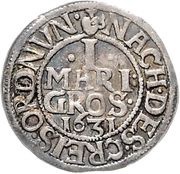1 Mariengroschen - John Christoph of Brambach, Germany, 1631-1632 reverse image