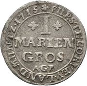 1 Mariengroschen - Maximilian of Horrich, Germany, 1715 reverse image