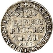1⁄12 Thaler - Maximilian of Horrich, Germany, 1715 reverse image
