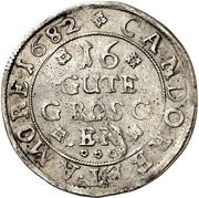 16 Gute Groschen - Christoph of Bellinghausen, Germany, 1682 reverse image