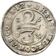 ⅔ Thaler - Christoph of Bellinghausen, Germany, 1683 reverse image