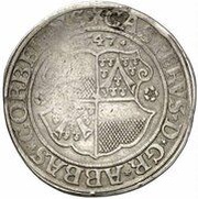 1 Thaler - Kaspar I of Hörsel obverse image