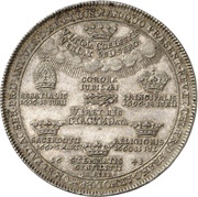 1 Thaler - Florenz of Welden 70th birthday, Germany, 1713 reverse image