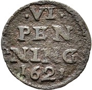 6 Pfennig - Julius Ernest Kipper, Germany, 1621 reverse image