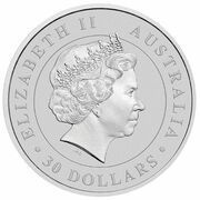 30 Dollars - Elizabeth II 4th Portrait - Koala - Silver Proof Coin obverse image