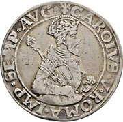 ½ Thaler, Germany, 1543-1548 reverse image