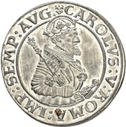1 Thaler Tin pattern strike reverse image