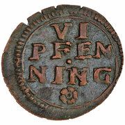 6 Pfenning, Germany, 1658-1688 reverse image