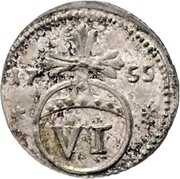 6 Pfennig, Germany, 1754-1756 reverse image