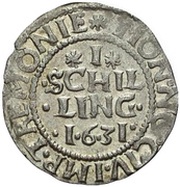 1 Schilling, Germany, 1631-1640 reverse image
