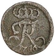 ¼ Stüber - Frederick II Mule obverse image