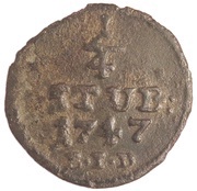 ¼ Stüber - Frederick II, Germany, 1747 reverse image
