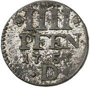 4 Pfennig - Frederick II, Germany, 1752-1753 reverse image