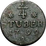 ¼ Stuber - Frederick William III, Germany, 1799-1804 reverse image