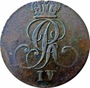 ¼ Stüber - George IV obverse image