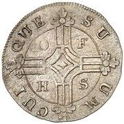 ½ Stüber - Frederick II, Germany, 1781-1782 reverse image