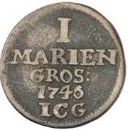1 Mariengroschen - Frederick II, Germany, 1746 reverse image