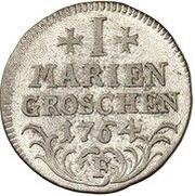 1 Mariengroschen - Frederick II, Germany, 1764 reverse image