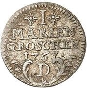 1 Mariengroschen - Frederick II, Germany, 1767-1768 reverse image