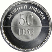 50 Lekë Albanian Antiquity reverse image