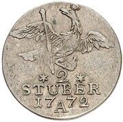2 Stüber - Frederick II, Germany, 1772-1775 reverse image