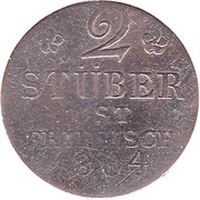 2 Stüber - Frederick William III, Germany, 1804 reverse image