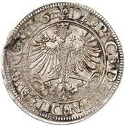 1 Dicker Penning - Edzard II, Christoph and John, Germany, 1562-1563 reverse image