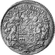 1 Gulden - Christian Eberhard, Germany, 1686 reverse image