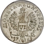 6 Groschen - Elizabeth, Germany, 1759-1762 reverse image