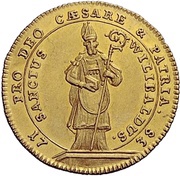 1 Ducat - John Anthony II of Freyberg, Germany, 1738 reverse image