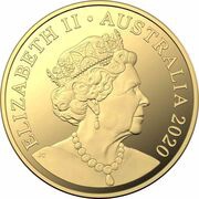 30 Dollars - Elizabeth II 6th Portrait - QANTAS Centenary - Gold Proof obverse image