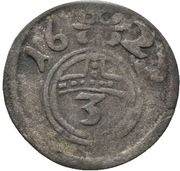 1 Dreier, Germany, 1622-1635 reverse image