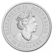 30 Dollars - Elizabeth II 6th Portrait - Koala - Silver Bullion Coin obverse image