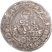 ½ Reichsort, Germany, 1628 reverse image