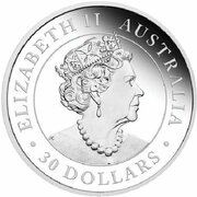 30 Dollars - Elizabeth II 6th Portrait - Australian Wedge-Tailed Eagle - Silver Bullion Coin obverse image