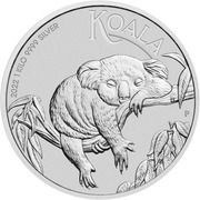 30 Dollars - Elizabeth II 6th Portrait - Koala - Bullion Coin, Australia, 2022 reverse image