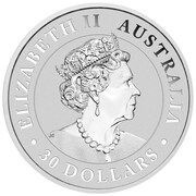 30 Dollars - Elizabeth II 6th Portrait - Australian Wedge-Tailed Eagle - Silver Bullion Coin obverse image