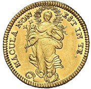 1 Ducat - Francisca Christina of Pfalz-Sulzbach, Germany, 1754 reverse image