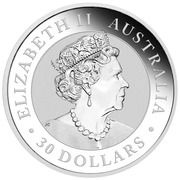 30 Dollars - Elizabeth II Posthumous; 6th Portrait - Australian Kookaburra obverse image