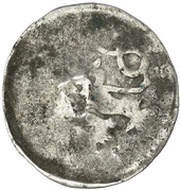 1 Prague Groschen Counterstamped, Germany,  reverse image