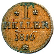 1 Heller, Germany, 1814-1837 reverse image