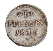 1 Pfennig, Germany, 1786-1806 reverse image