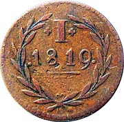 1 Pfennig "Judenpfennig", Germany, 1819 reverse image