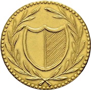 1 Pfennig "Judenpfennig" Gold pattern strike obverse image