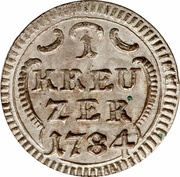 1 Kreuzer, Germany, 1784-1789 reverse image
