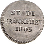 1 Kreuzer Konventionskreuzer obverse image