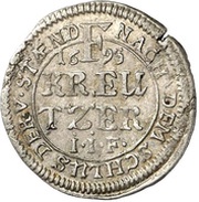 1 Kreuzer, Germany, 1695 reverse image
